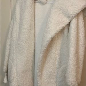 Winter White Sherpa Jacket